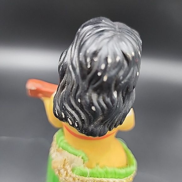 Vintage Hula Girl Ukulele Bobber Chalkware Dashboard Ceramics Japan Dated 1988 - Picture 6 of 12